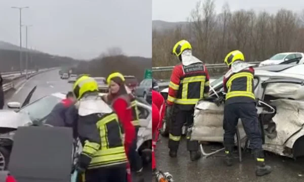Vetaksident i rëndë në afërsi të Prizrenit, zjarrfikësit intervenojnë për t’i nxjerrë të lënduarit nga vetura