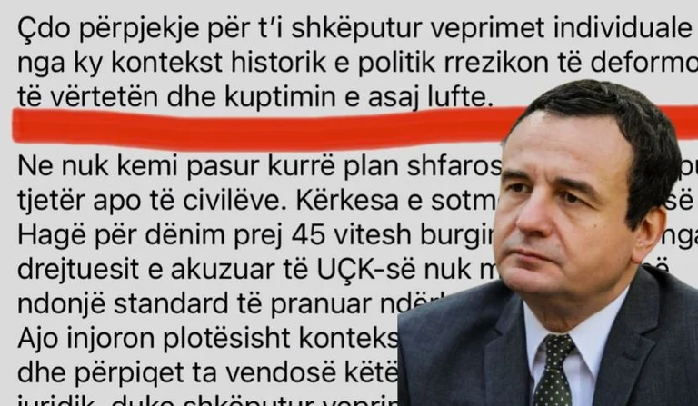 Kajtazi: Deklarata e Albin Kurtit në linjë me Prokurorinë e Gjykatës Speciale