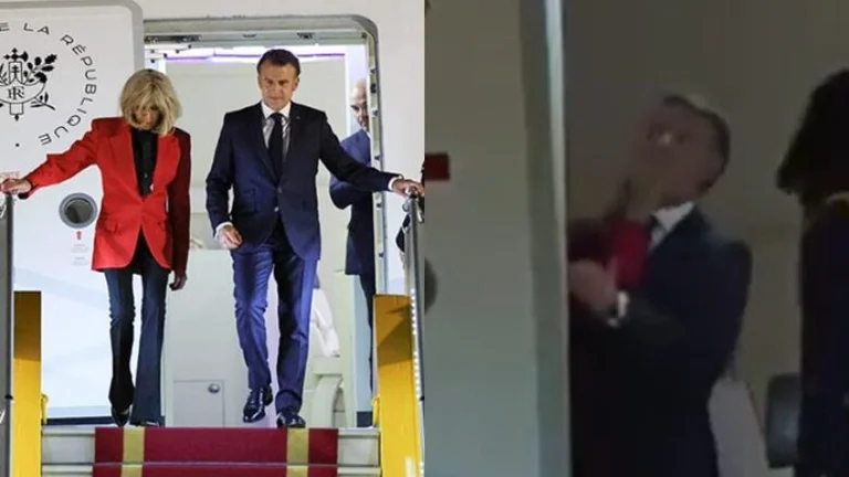 Pamje: Macron goditet me shuplakë nga gruaja? (Video)