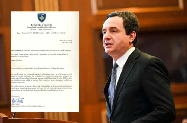 ”Letra e dorëzuar nga Kryeministri në detyrë, Albin Kurti, nuk paraqet akt të dorëheqjes”