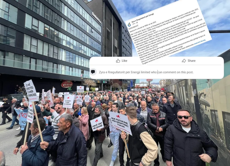 ZRrE bllokon komentet në lajmërimin për shtrenjtimin e rrymës për 16 për qind