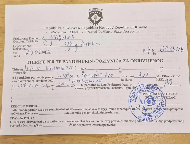 Ky është deputeti i VV’së i cili paditi gazetarin Mehmetaj