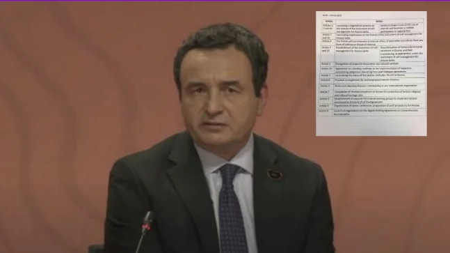 BE përgënjeshtron Kurtin, publikon planin e shkruar