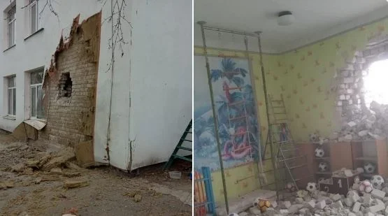 Fillojnë të shtënat/ Sulmi shkatërron murin e një çerdheje ku po mbahej mësimi (VIDEO)