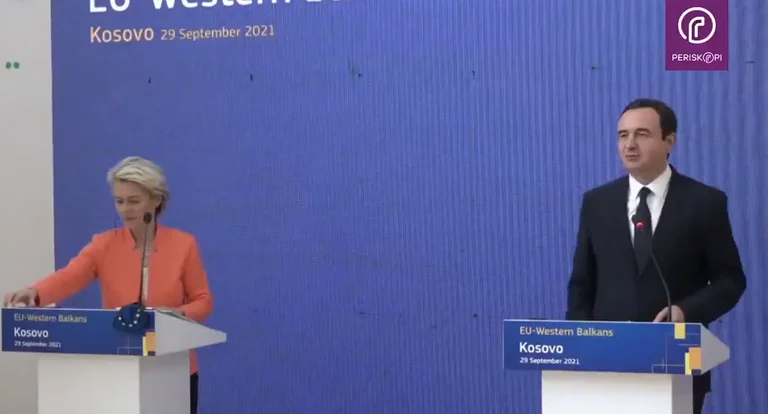 Kurti para von der Leyen: Serbia të mos militarizohet nga Rusia e Kina
