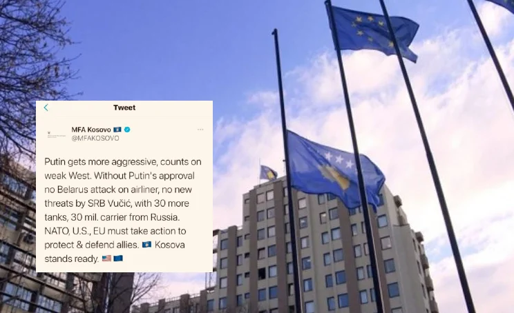 Moska fle e qetë edhe sonte: MPJ-ja fshin postimin kërcënues e me plot gabime në gjuhën angleze