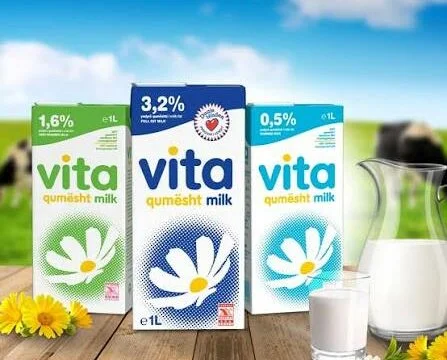 Qumështorja Vita: AUVK na i përcolli rezultatet e analizave, produktet tona s’përmbajnë as qumësht pluhur e as vaj palme