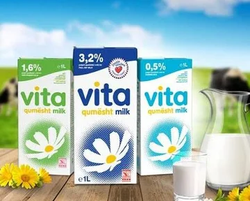 Qumështorja Vita: AUVK na i përcolli rezultatet e analizave, produktet tona s’përmbajnë as qumësht pluhur e as vaj palme