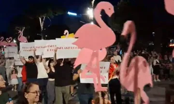 Dita e 38'të e protestës në Tiranë, protestuesit ‘stacionohen’ para Kryeministrisë: Qëndroni të bashkuar