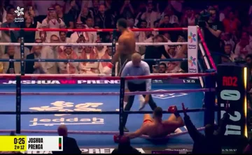 Momenti kur Anthony Joshua e nokautoi Kristian Prengën në raundin e dytë