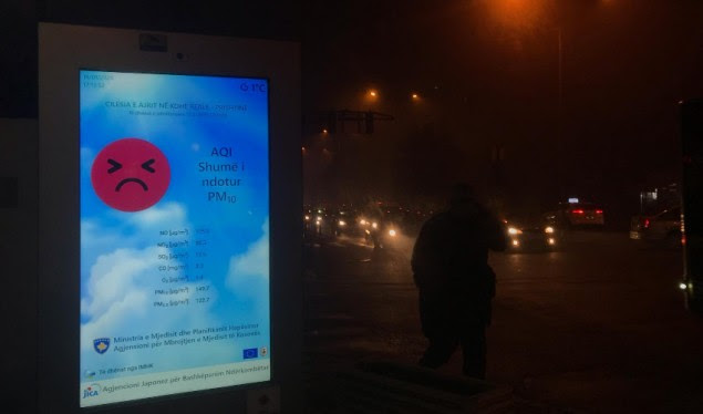 Gjendja momentale e ndotjes së ajrit në Prishtinë
