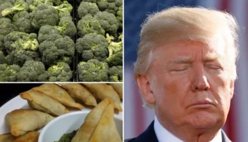 Presidenti Trump refuzon të hajë brokoli në Indi pasi i urren perimet dhe i pëlqen hamburgerët