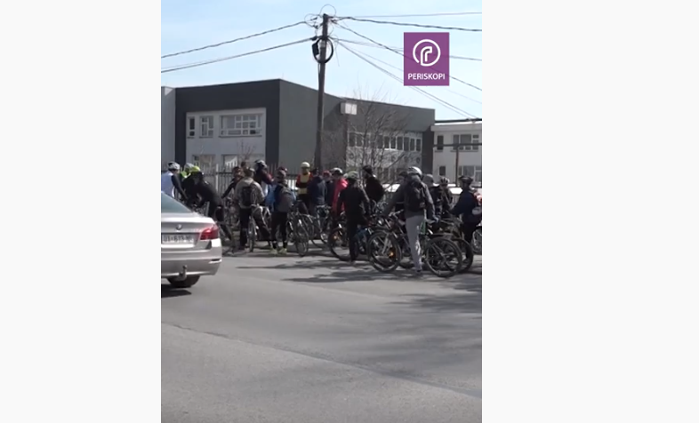 Marshi i çiklistëve kundër ndotjes së ajrit