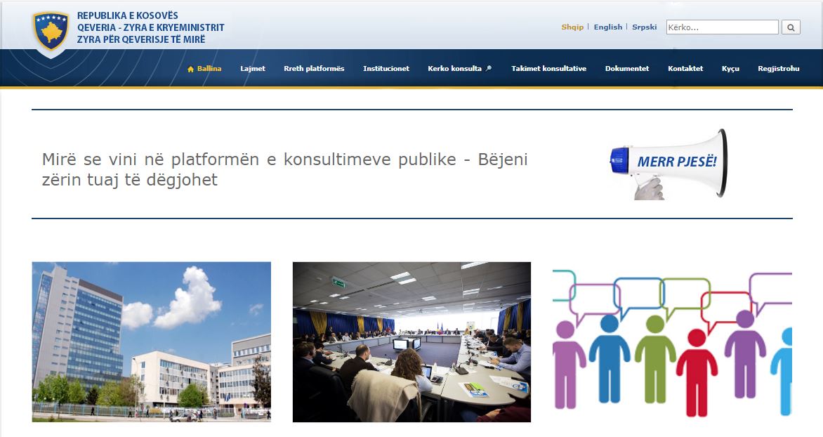 Rritet pjesëmarrja e  shoqërisë civile në hartimin e politikave publike në Kosovë