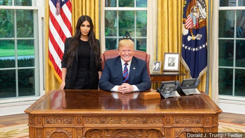 Trump do të presë Kim Kardashian në Shtëpinë e Bardhë