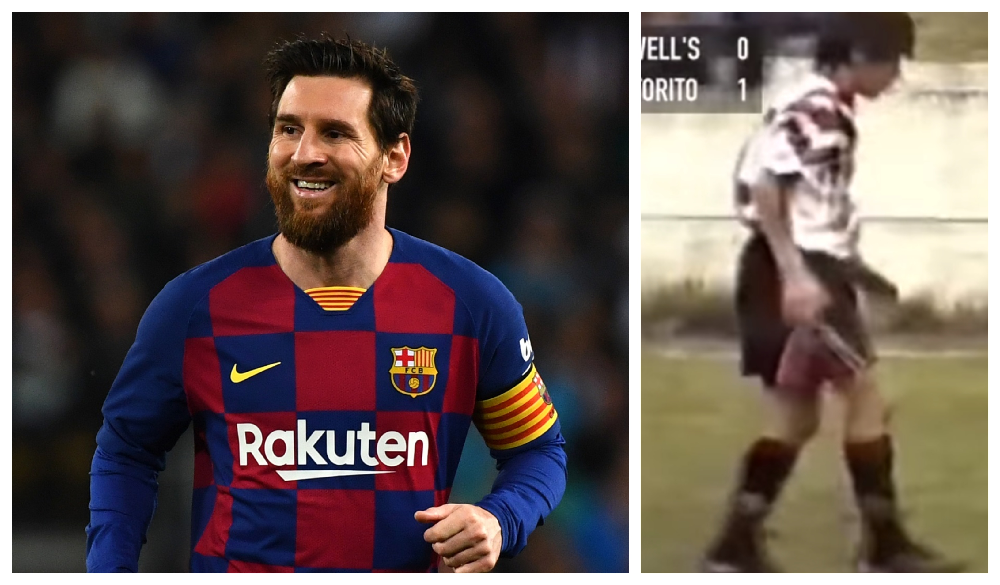 Pamje të rralla të Lionel Messit në fushë si 12-vjeçar