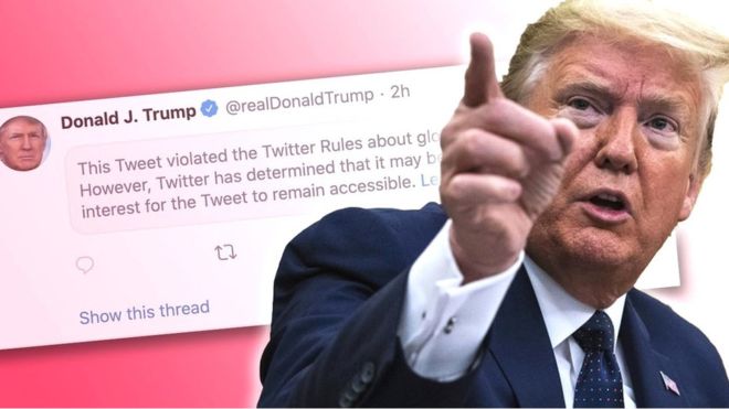Eskalon konflikti: Twitter ia fsheh postimin Donald Trumpit për “shkelje të rregullave”