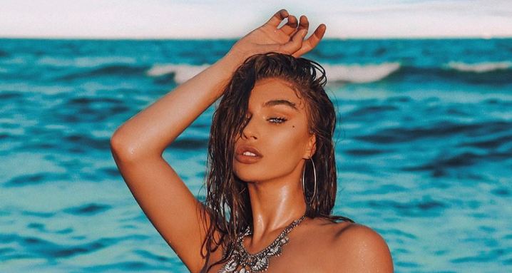 Trejsi provokuese në plazh, gati nudo në foton e fundit