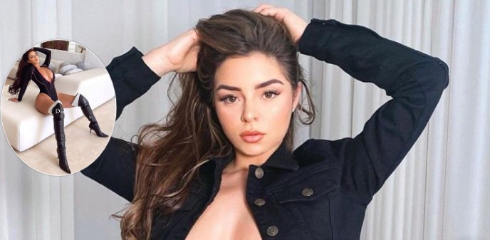 Demi Rose provokon rëndë me këmbë të hapura