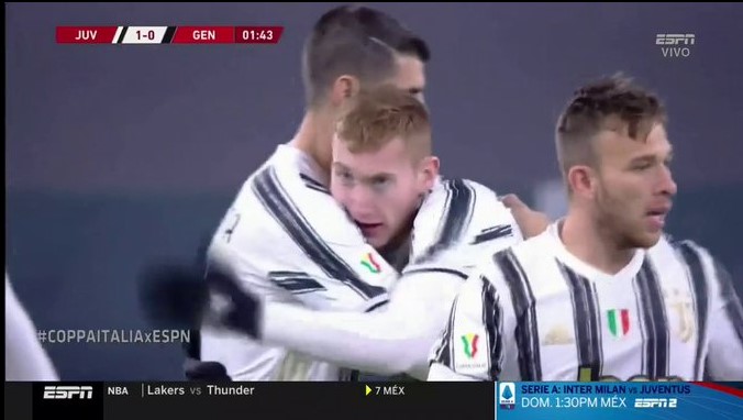Gabim i tmerrshëm në mbrojtje, Juventusi kalon në epërsi qysh në minutën e 2’të