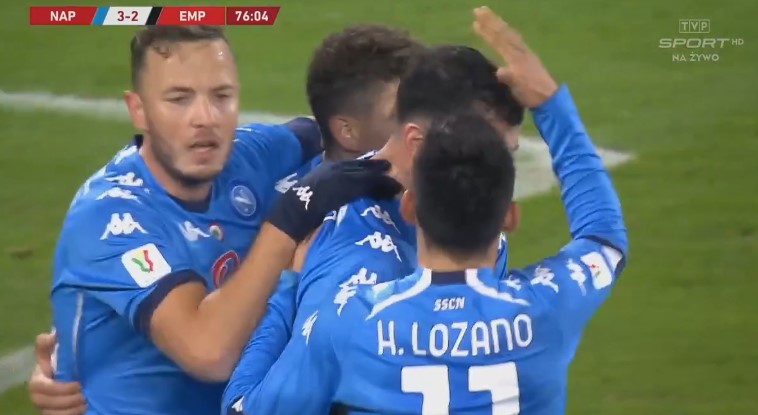 Napoli eliminon Empolin dhe kalon në çerekfinale të Kupës së Italisë