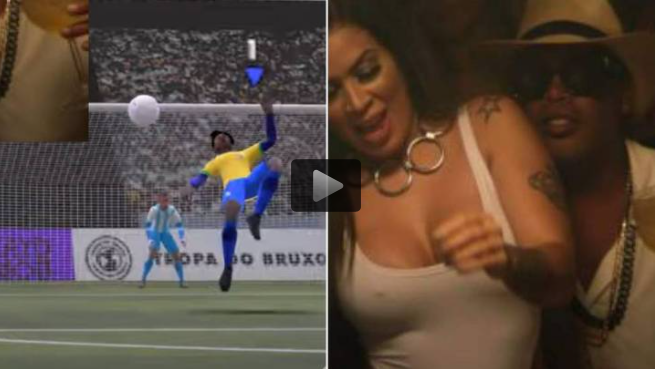 Ronaldinho pjesë e klipit muzikor me femra gjysmë lakuriq e pamje eksplicite