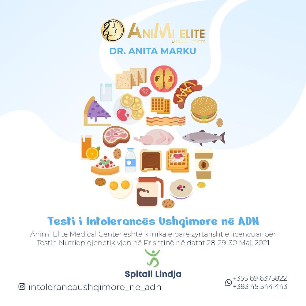 Në spitalin ‘Lindja’ mund ta bëni Testin e Intolerancës: Nga data 28-30 maj me mjeket më të njohura