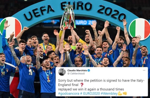 Marchisio nënshkruan peticionin që të luhet përsëri finalja e Euro 2020: Ta mposhtim edhe njëmijë herë Anglinë