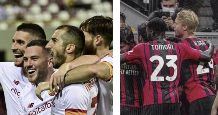 Fitore të thella për Romën dhe Milanin – Giroud debutim ëndrrash në ‘San Siro’