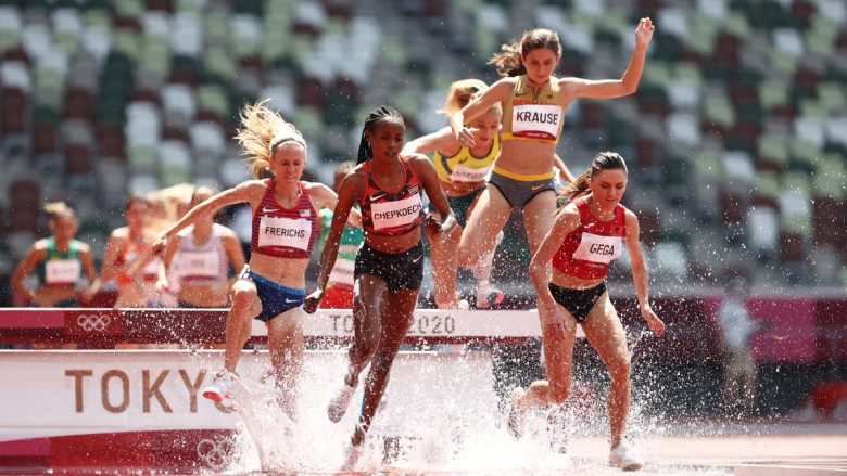 Luiza Gega siguron finalen e Lojërave Olimpike në 3000 metra vrapim me pengesa