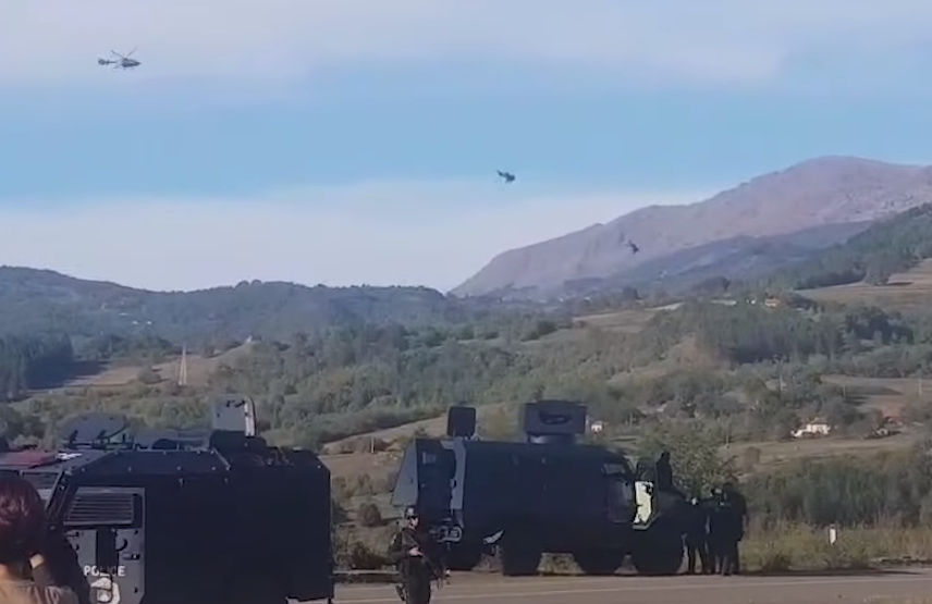 Raportohet se helikopterë serbë u futën brenda territorit të Kosovës, në Bërnjak