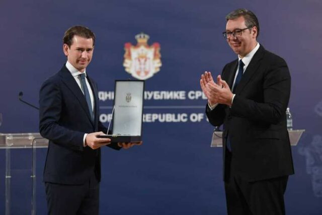 Kurz nderohet me urdhrin më të lartë shtetëror në Serbi