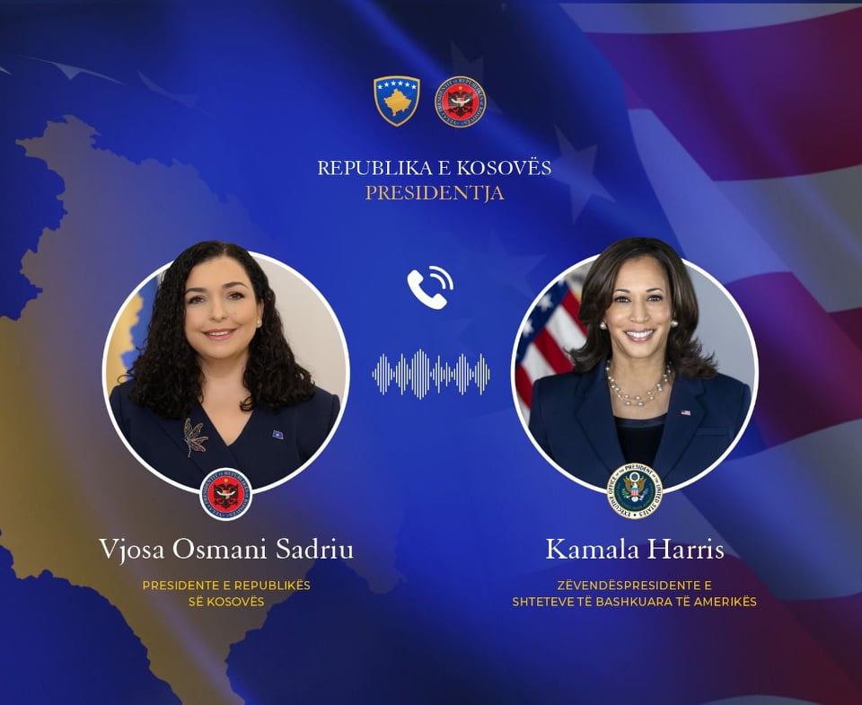 Harris pas bisedës me Osmanin: U pajtuam të vazhdojmë forcimin e raportit të rëndësishëm Kosovë-SHBA