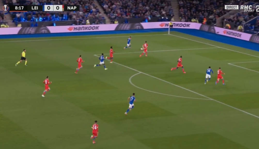 Leicesteri shkund Napolin në sy të Amir Rrahmanit pas vetëm nëntë minutave