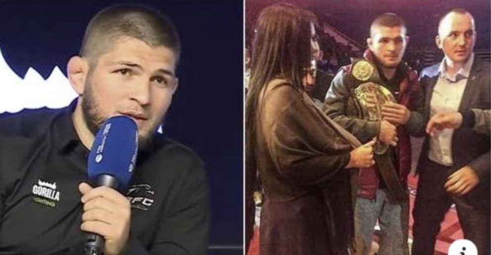 Nuk harrohet momenti kur vajza e ringut në UFC u mbulua si shenjë respekti për myslimanin Khabib