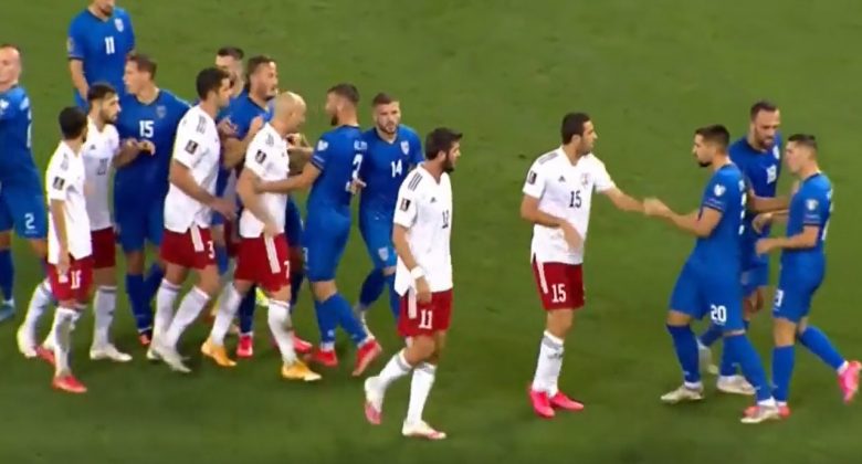 Gjeorgji-Kosovë: Përleshje mes futbollistëve, ‘Dardanët’ i dalin në krah Kastratit pasi sulmohet nga rivalët
