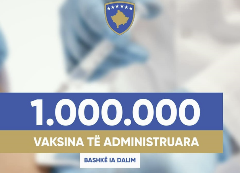 1 milion vaksina u dhanë deri tani në Kosovë