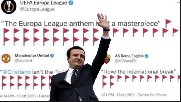 Flamujt e kuq bëhen viralë në Twitter: ”Albin Kurti është kryeministri më i mirë” ???