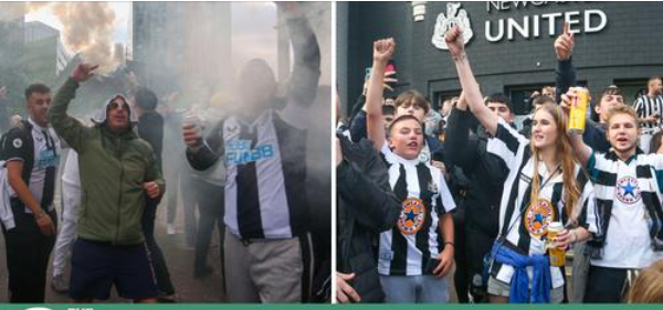 Festa e çmendur e fansave të Newcastlet pasi arabët morën drejtimin e klubit