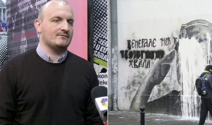 Gjorgjo Zujoviq, njeriu që fshiu muralin e kriminelit Mlladiq: E shkatërruam, ishte njollë për qytetarët e Serbisë