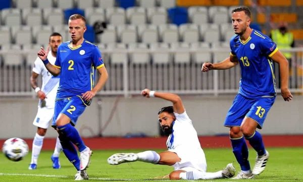Bastoret favorizojnë bindshëm Greqinë në ndeshjen ndaj Kosovës