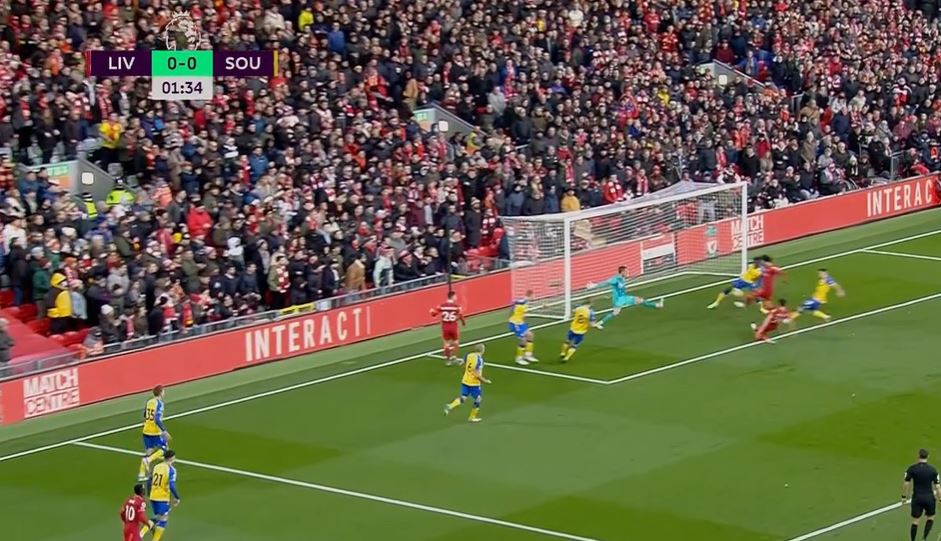 Liverpool i shënon shpejt Southamptonit – zhbllokon qysh në minutën e tretë