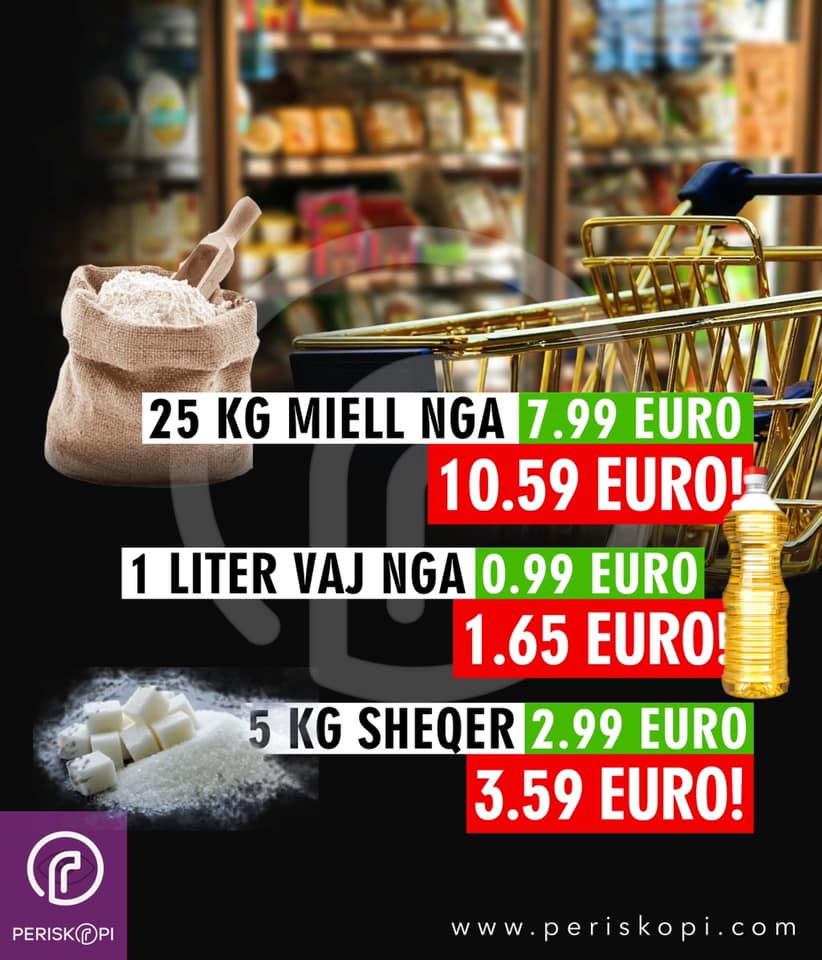 Rritja e çmimeve të produkteve bazike