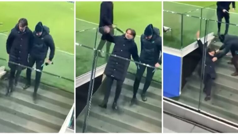 Inzaghi rrëshqet keq në shkallët e stadiumit, pas fitores kundër Cagliarit