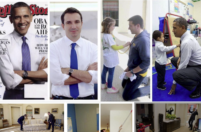 Erion Veliajt i dalin fotot duke kopjuar Barack Obaman: ‘Vëllezërit Obama”