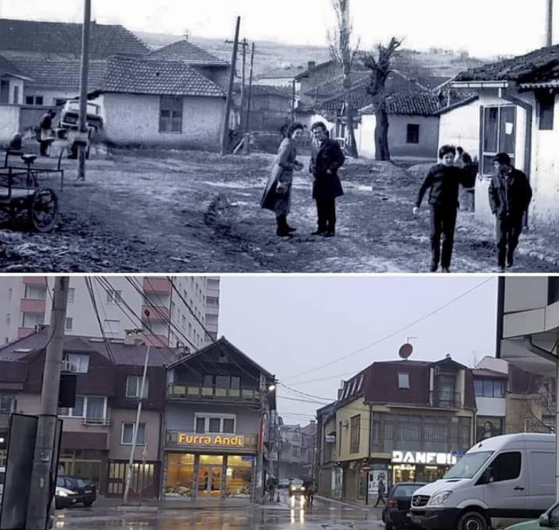 ‘Dy foto të Prishtinës që i rrahin shuplaka gojës nipat e mbesat e komunistëve që thonë se atëherë ishte mirë’