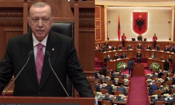 Erdogan në Parlamentin e Shqipërisë: Kemi 600 vjet miqësi, tani edhe aleatë strategjikë