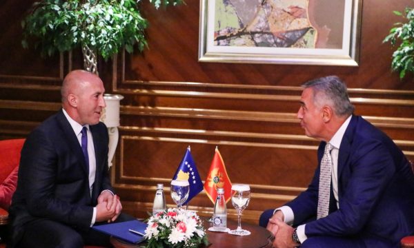 Haradinaj pret në takim Gjukanoviqin: Kufiri do të demarkohet me korrigjim në sektorët e caktuar