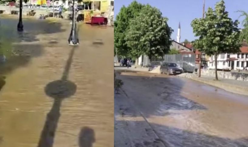Shpërthen gypi i ujësjellësit, Prizrenin e merr uji