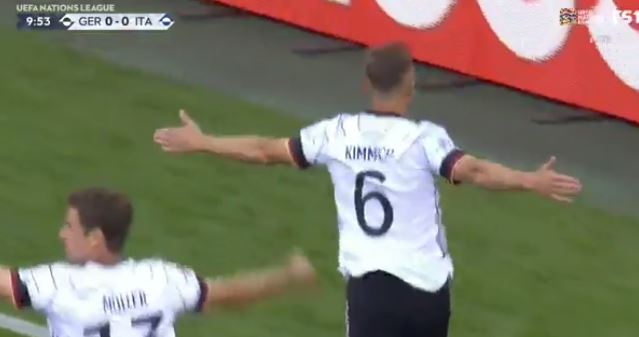 Gjermania e ‘godet’ Italinë – Joshua Kimmich shënon gol të bukur